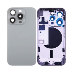 Tampa Traseira+Frame Apple iPhone 15 Pro Titânio Natural